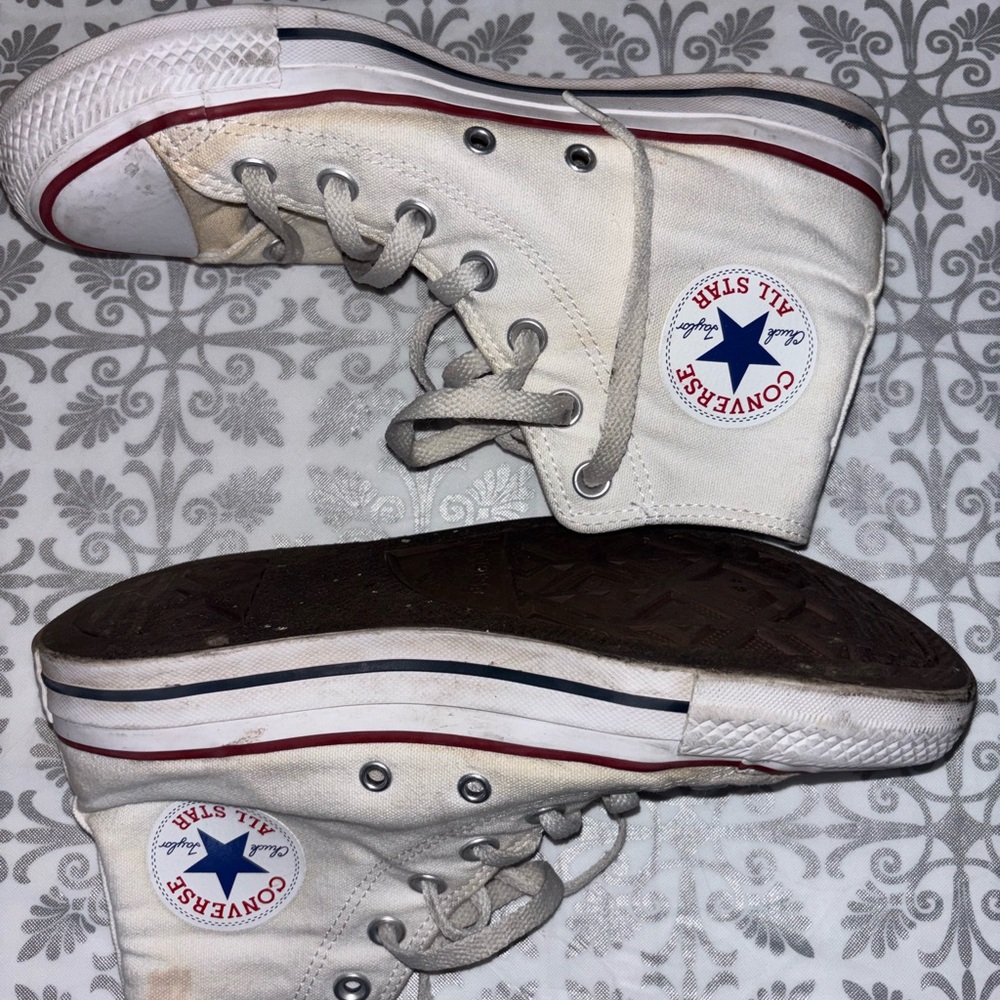 Converse Kids Off-White High-Top Sneakers